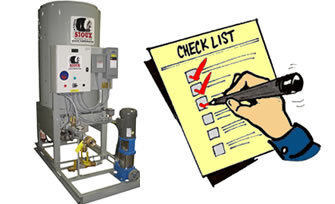 Water Heater Preseason Checklist for Concrete Plants